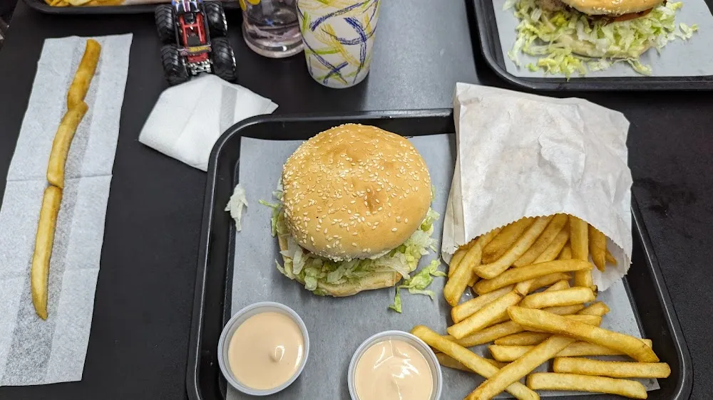 Grilled Onion Cheeseburger Combo