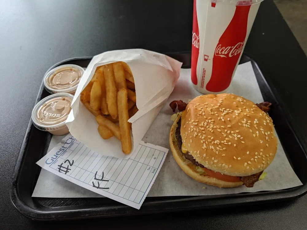 Hawaiian Burger and Fries